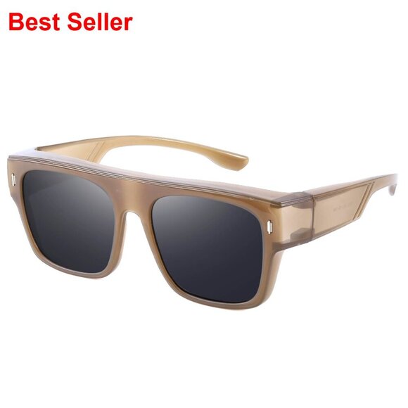 Oversized Polarized Square Fit Over Sunglasses with UV Protection main image 6